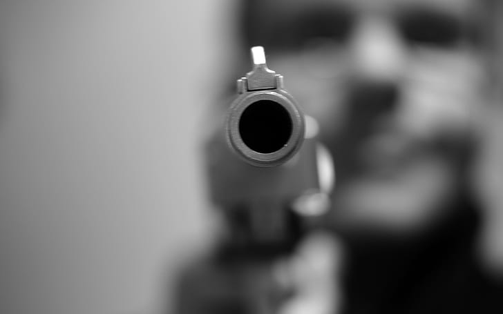 angry, barrel, black, boy, circle, dark, death, emotion, eyes, face, guns, hole, horror, male, men, metal, mood, people, photography, pistol, pov, scary, shape, situation, spooky, steel, violence, weapons, white, HD wallpaper