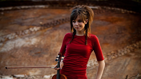 Lindsey Stirling, violin, HD wallpaper HD wallpaper