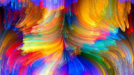 abstract, design, fractal, art, color, backdrop, pattern, colorful, texture, shape, wallpaper, graphic, futuristic, fantasy, digital, artistic, generated, spectrum, drawing, modern, template, light, abstraction, decoration, draw, space, decorative, bright, lines, ornament, backgrounds, acrylic, decor, rendered, yellow, render, rainbow, curve, effect, shade, HD wallpaper HD wallpaper