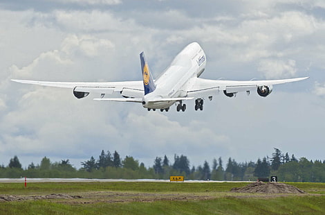 747، طائرة، طائرة، طائرة، بوينغ، بوينغ 747، طائرة، نقل، خلفية HD HD wallpaper