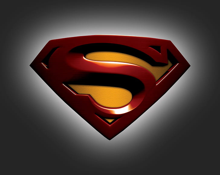 Superman, Sign, Red, superman, sign, red, HD wallpaper