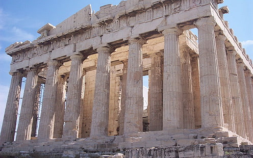 パルテノン神殿、古代ギリシャ、モニュメント、ギリシャ、アテネ、 HDデスクトップの壁紙 HD wallpaper