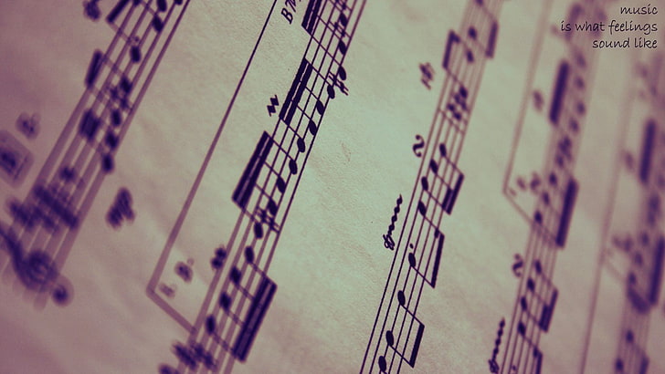 pengaturan not musik, not musik, Wallpaper HD