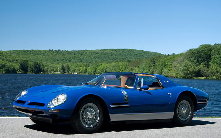 Bizzarrini, coupé bleu, voitures, 1920x1200, bizzarrini, Fond d'écran HD