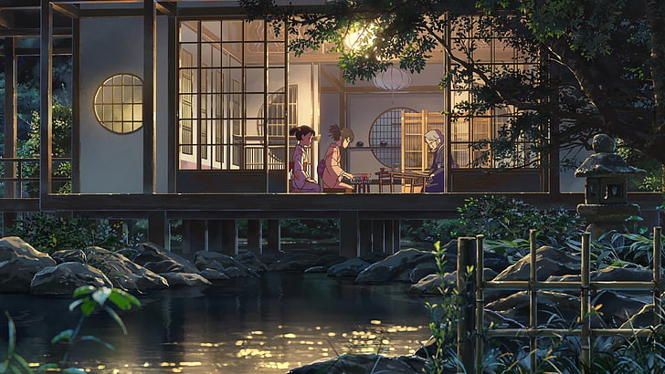 panier de basket noir et blanc, Makoto Shinkai, Kimi no Na Wa, Fond d'écran HD