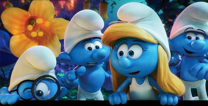 blue, Best Animation Movies of 2017, Get Smurfy, HD wallpaper