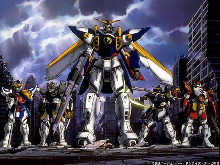 Fondo de pantalla de Gundam, Gundam Wing, Gundam, Mobile Suit Gundam Wing, anime, Fondo de pantalla HD