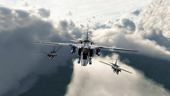 السماء ، الغيوم ، الطيران ، المقاتلة ، الثلاثة ، ميج ، القاذفة ، المقاتلة القاذفة ، الميج 27 ، ألكسندر إارتسيف ، فلوجر ، من قبل ABiator ، ABiator ، MiG-27 ، المقاتلة الأسرع من الصوت السوفيتية ، الطائرة MiG-27K ، Flogger - قاذفة قنابل سوفيتية من طراز ميج 27 ك، خلفية HD HD wallpaper