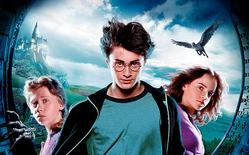 Harry Potter and the Chamber of Secrets, Harry Potter, Ronald Weasley, Hermione Granger, HD tapet HD wallpaper