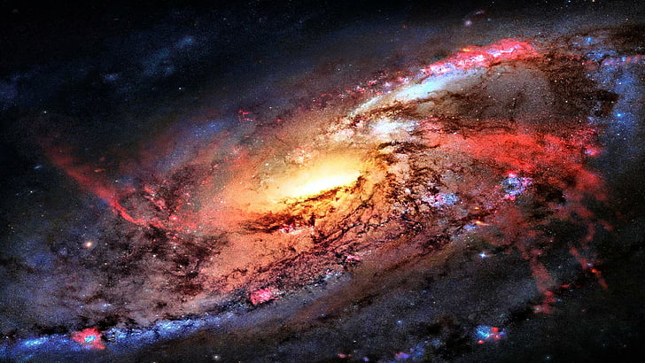 real space, galaxy, helix nebula, planetary fog, helix, nebula, HD wallpaper