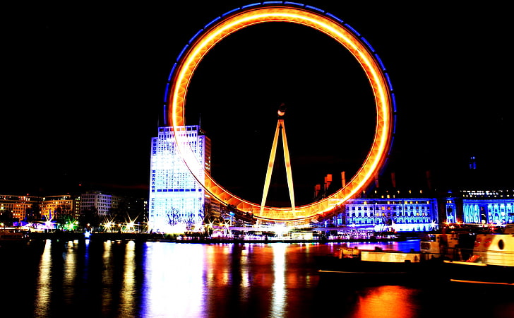 Burning London Eye, London Eye, England, Europe, United Kingdom, zeron, HD  wallpaper | Wallpaperbetter