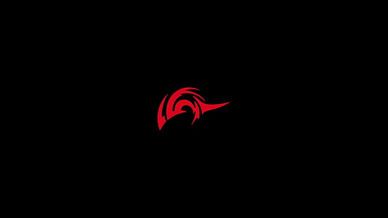 Logo Ratespiel, schwarz, einfacher Hintergrund, Fate / Stay Night, Minimalismus, rot, HD-Hintergrundbild HD wallpaper