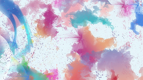 Abstrakt, Aquarell, Künstlerisch, Farben, Digitale Kunst, Farbverlauf, HD-Hintergrundbild HD wallpaper