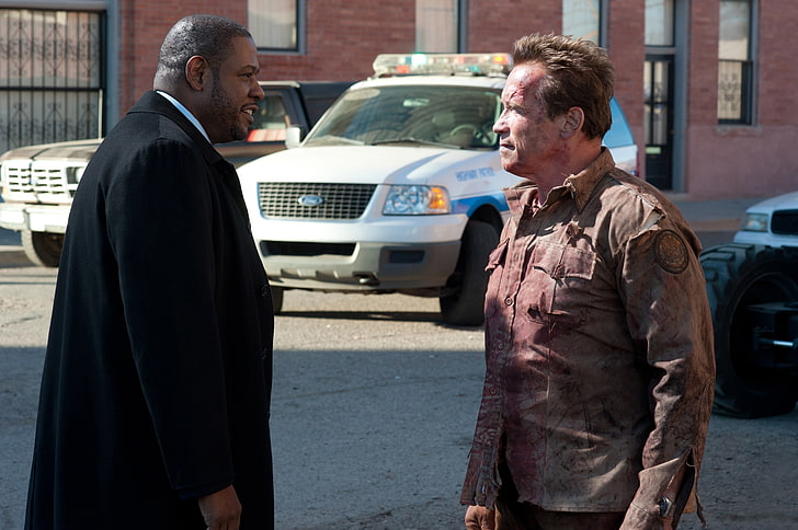 police, agent, Arnold Schwarzenegger, Return of the hero, The Last Stand, Sheriff, Sheriff Ray Owens, Agent John Bannister, Forest Whitaker, HD wallpaper