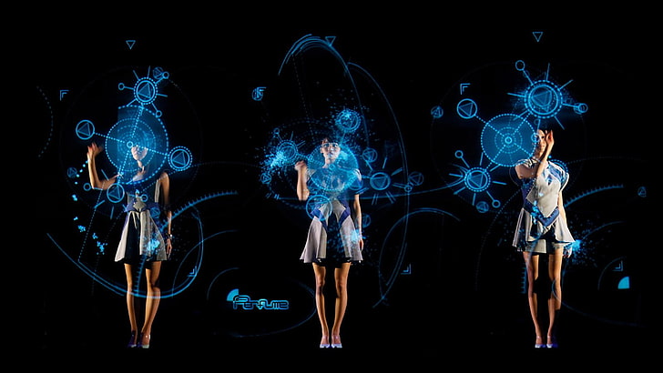 Perfume (Band), konser, hologram, fiksi ilmiah, wanita, Asia, Wallpaper HD