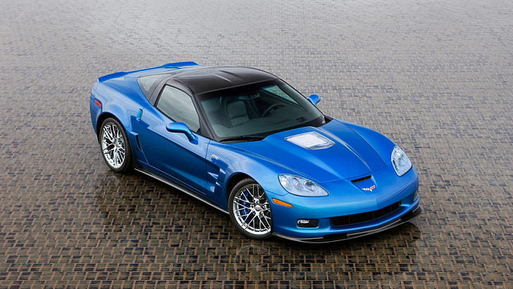 Chevrolet Corvette ZR1 HD, синий корвет ската с6, автомобили, шевроле, корвет, zr1, HD обои