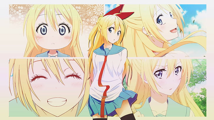 Nisekoi, anime girls, Kirisaki Chitoge, HD wallpaper