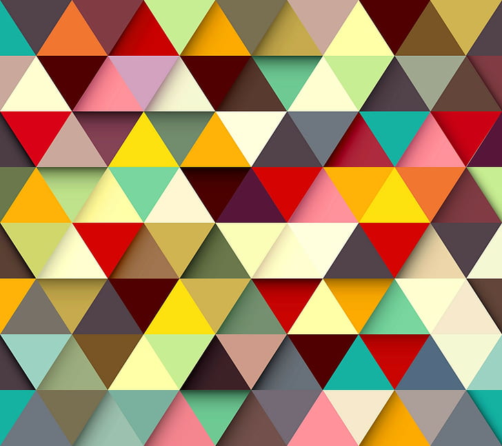 Paint, triangle, pattern, paint, texture, triangle, HD wallpaper