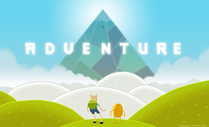 Abenteuerzeitillustration, Abenteuerzeit, Finn der Mensch, Jake der Hund, HD-Hintergrundbild