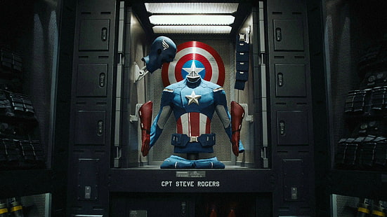 Avengers Marvel Captain America Anzug HD, Filme, Wunder, Rächer, Amerika, Kapitän, Anzug, HD-Hintergrundbild HD wallpaper