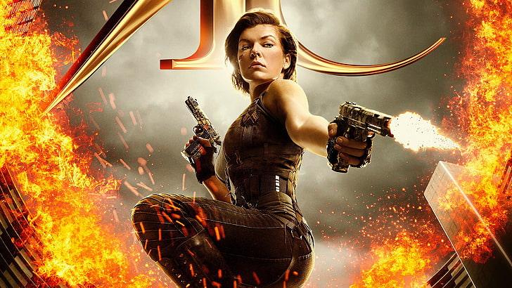 Milla Jovovich, Resident Evil, Alice, Resident Evil: Le dernier chapitre, Fond d'écran HD