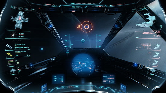 fondo de pantalla del panel de control de la nave espacial, espacio, Star Citizen, nave espacial, Fondo de pantalla HD HD wallpaper