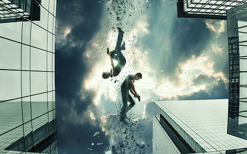 Film, Insurgent, Four (The Divergent Series), Pistole, Insurgent (Movie), Wolkenkratzer, Tris (The Divergent Series), HD-Hintergrundbild HD wallpaper