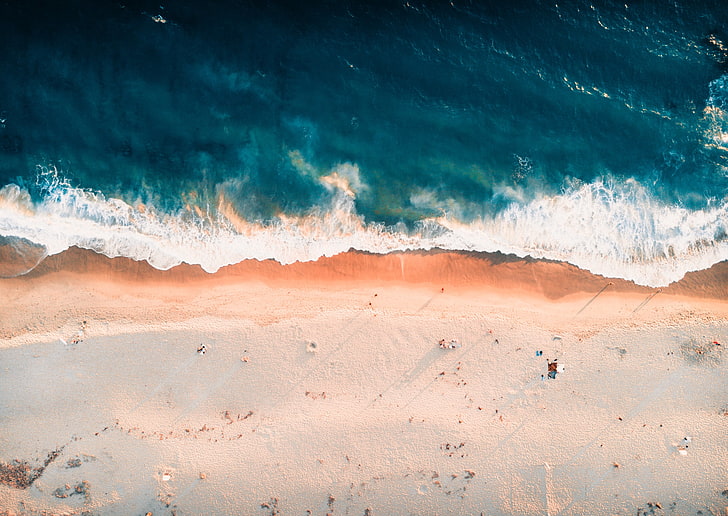 pasir pantai putih, alam, pantai, air, pemandangan, Wallpaper HD