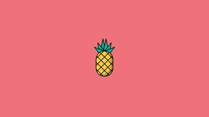 fruit, pineapple, graphics, HD wallpaper