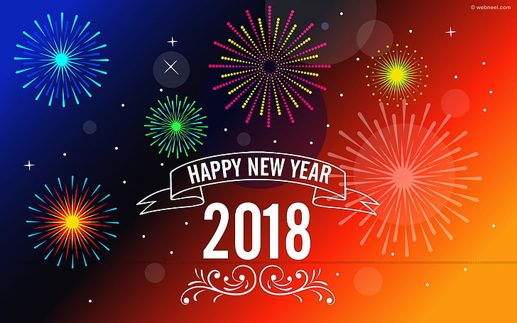 2018, Happy New Year 2018, Happy New Year s, Hd New Years s, New Year, Santa, HD wallpaper