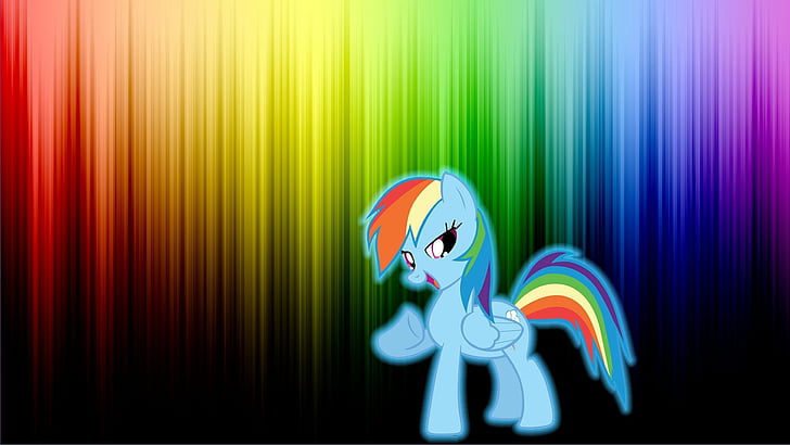 TV Show, My Little Pony: Friendship is Magic, My Little Pony, Rainbow Dash, Vector, HD wallpaper