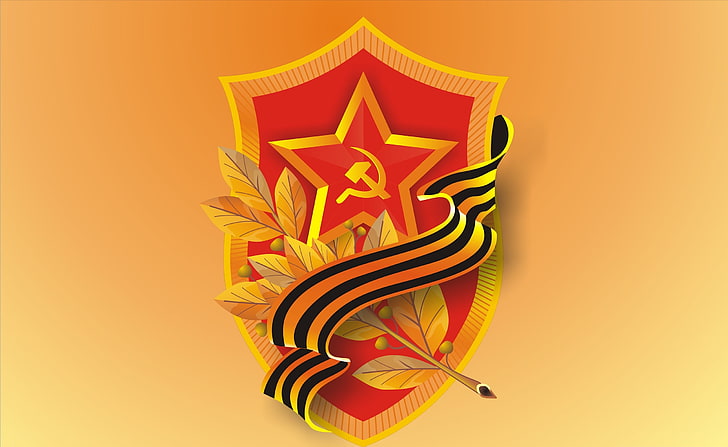 Communist Symbol, Soviet Union flag vector art, Aero, Vector Art, Symbol, Communist, HD wallpaper