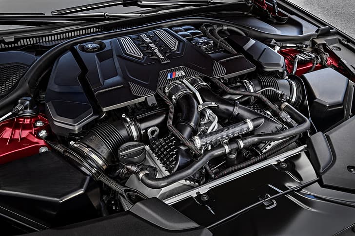 motore, BMW, 2017, M5, F90, M5 prima edizione, Sfondo HD