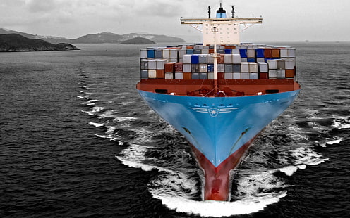 container ship, HD wallpaper HD wallpaper