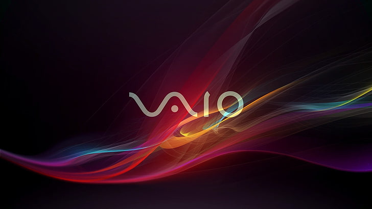 Logo Sony Vaio, Sony, VAIO, berwarna-warni, bentuk, seni digital, Wallpaper HD