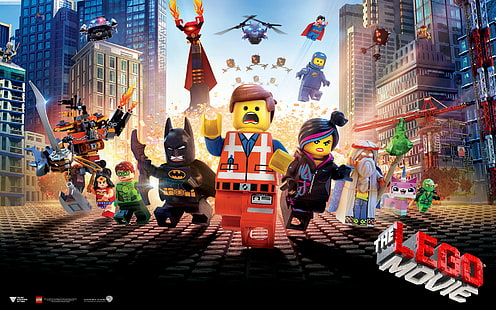 Lego The Movie wallpaper, LEGO, The Lego Movie, movies, HD wallpaper HD wallpaper