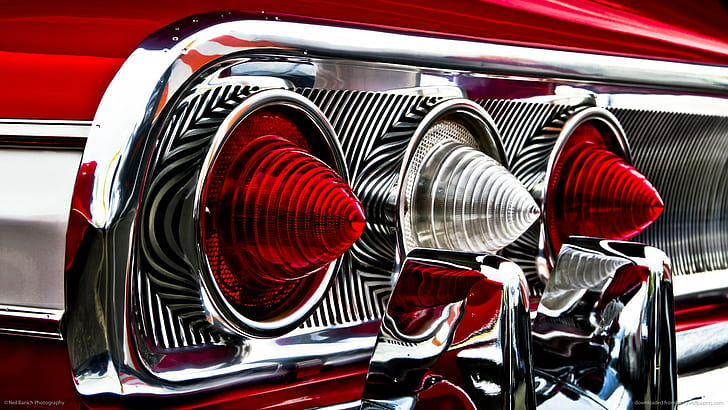 Mobil Klasik Klasik Hot Rod Tail Light Merah HD, mobil, mobil, merah, klasik, cahaya, panas, batang, ekor, Wallpaper HD