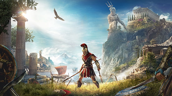 E3 2018, Assassins Creed: Odyssey, Alexios, 4K, 8K, HD wallpaper HD wallpaper