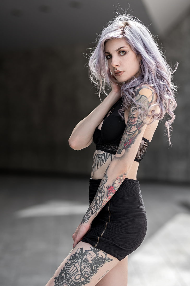 Michela Navarra, donne, tatuaggio, Sfondo HD, sfondo telefono