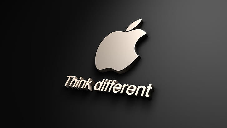 Apple Think Different HD, apple think different logo, apple, apple think different, think different, HD тапет