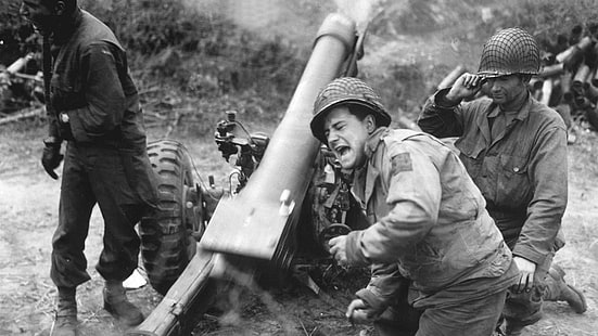 mortier, seconde guerre mondiale, militaire, vintage, soldat, guerre, Fond d'écran HD HD wallpaper