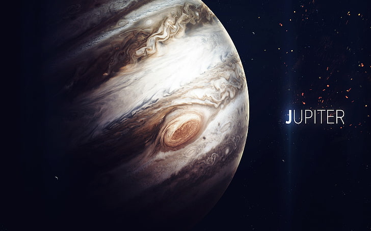 Vadim Sadovski, space, Jupiter, planet, space art, digital art, 500px, HD wallpaper