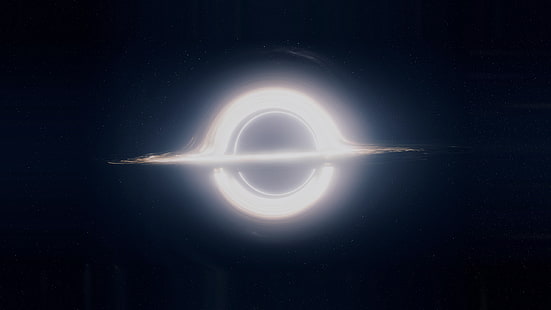 rymd, Interstellar (film), svarta hål, supermassivt svart hål, astronomi, HD tapet HD wallpaper