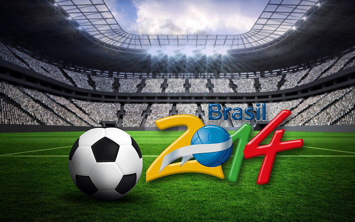 2014 Brazil 20th FIFA World Cup Desktop Wallpapers.., Brasil 2014 logo, HD wallpaper