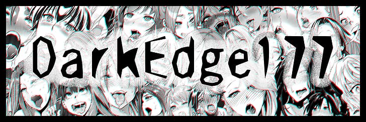 banner, ahegao, anime, dark, edge, HD wallpaper