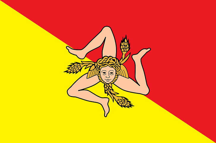 Flags, Flag of Sicily, HD wallpaper