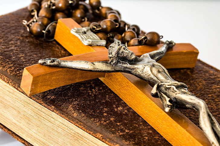 christ, christian, christianity, connectedness, cross, crucifix, crucifixion, faith, good friday, hope, inoxfigur, jesus, jesus christ, on book lying, prayer book, religion, symbol, the beads of the rosary, the cr, HD wallpaper