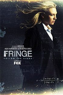 Fringe Folgen Sie den Schildern Filmcover \, Fringe (TV-Serie), TV, Poster, HD-Hintergrundbild HD wallpaper