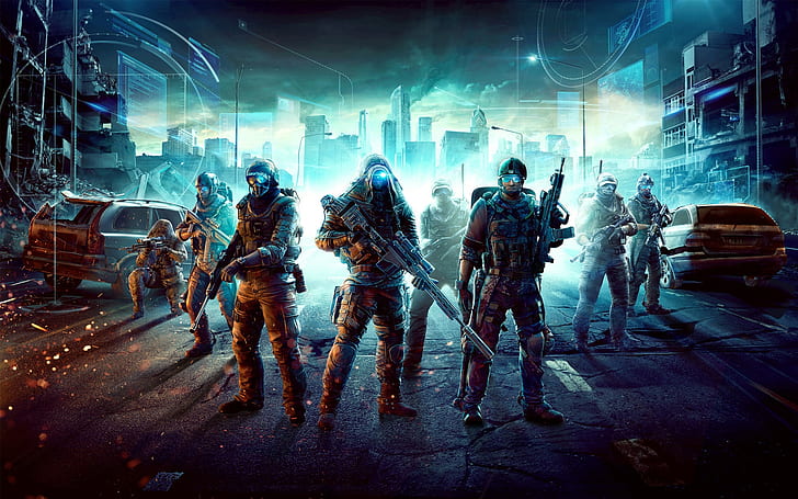 Ghost Recon Future Soldier Ubisoft, l'illustrazione del gioco di divisione, ubisoft, ghost recon, soldato futuro, ubisoft recon future, Sfondo HD