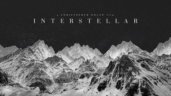 Interstellar digital tapet, Interstellar (film), Christopher Nolan, filmer, Hollywood, fan art, monokrom, HD tapet HD wallpaper